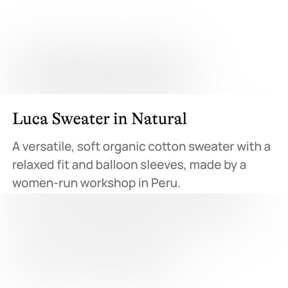 Shaina Mote Luca Ribbed Chunky Crop Sweater 100% Organic Cotton - Picture 11 of 12